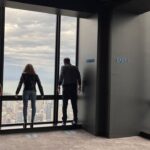 Harry Shum Jr. Instagram – One thousand five hundred and fifty three feet up high on the @skydeckchicago before tonight’s #chifilmfest premiere! This is the same tower where they filmed Ferris Bueller – so we couldn’t resist. Scroll through ➡️ #broadcastsignalintrusion @darkskyfilms Chicago, Illinois