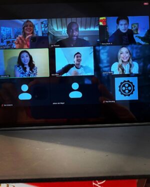 Harry Shum Jr. Instagram - First full day of press for @allmylifemovie in the zoom era, reaching journalist around the world all from the corner of my house. What a crazy time but the feedback for the film has been amazing so far! Was pumped to see the rest of our amazing cast & kick it with @jessica_rothe for the day via pixels. Thanks to my incredible team and the stone cold photographer called “timer” 😂 (Shelby took ☝️tho) @warrenalfiebaker @andreapezzillo @marissaupchurch @nicoleperna @imprintpr