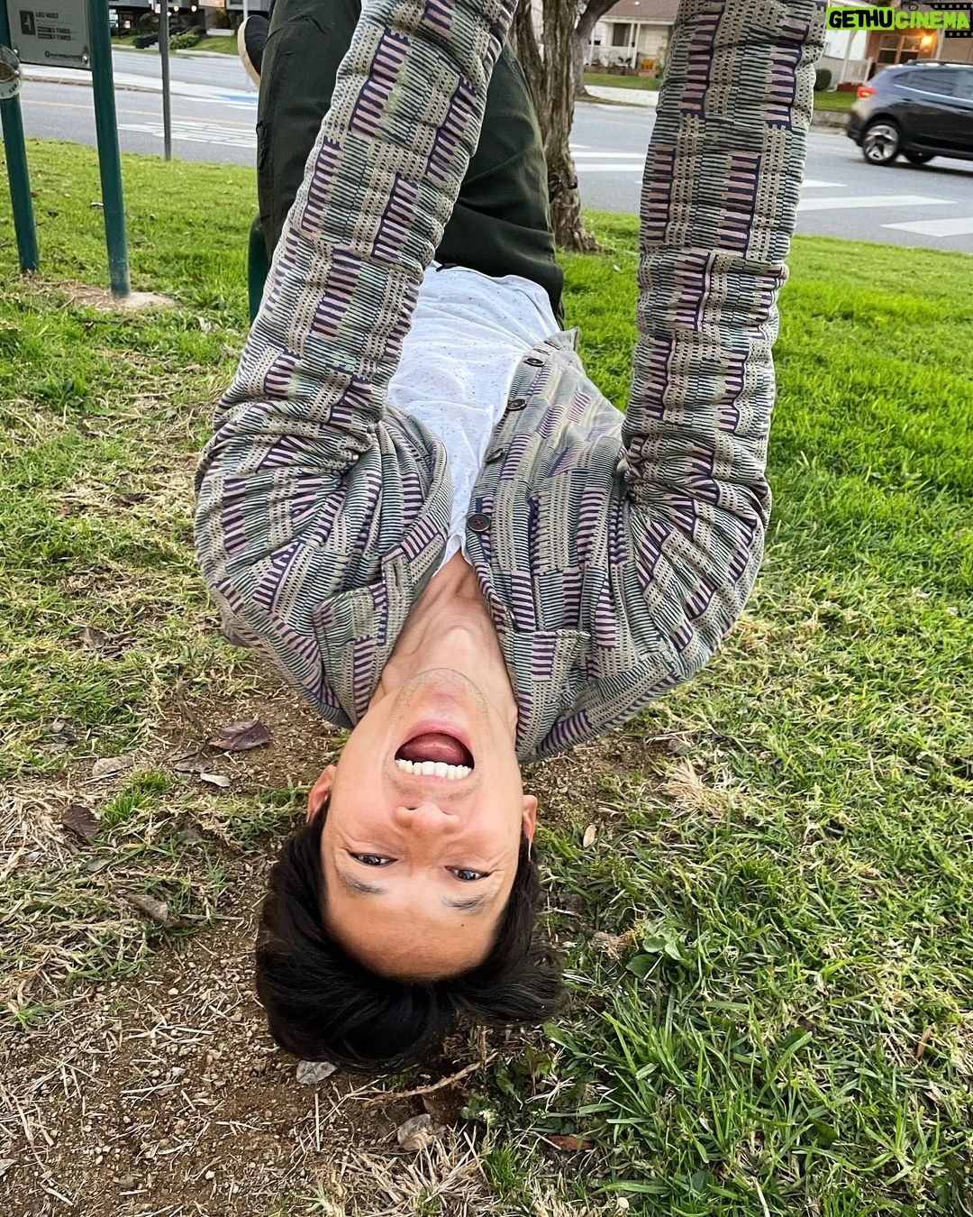 Harry Shum Jr. Instagram - “Give me your phone, dad!”