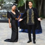 Harry Shum Jr. Instagram – Unofficial welcoming pose and giving love to 🇵🇭 A custom Modern Chinoy Barong with a stunning Pinay serving up the theme just right for the GOLD GALA.  A spectacular night with spectacular people! Congrats to all the honorees for their contribution in moving the needle forward for the AAPI community. A toast to the hard working folks @goldhouseco & @bingchen for hosting the first of many! #goldgala #A100 #aapiheritagemonth 
Threads: @vintagallery 
Styled by: @warrenalfiebaker & @shelbyrabara Vibiana