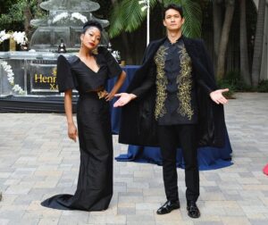Harry Shum Jr. Instagram - Unofficial welcoming pose and giving love to 🇵🇭 A custom Modern Chinoy Barong with a stunning Pinay serving up the theme just right for the GOLD GALA.  A spectacular night with spectacular people! Congrats to all the honorees for their contribution in moving the needle forward for the AAPI community. A toast to the hard working folks @goldhouseco & @bingchen for hosting the first of many! #goldgala #A100 #aapiheritagemonth 
Threads: @vintagallery 
Styled by: @warrenalfiebaker & @shelbyrabara