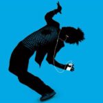 Harry Shum Jr. Instagram - iPod Ad 2004. Still hiding my mohawk #apple #ipod