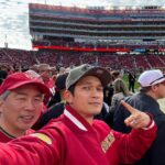 Harry Shum Jr. Instagram - Poetic season not only for Brock Purdy but for the whole @49ers organization!!! Last pick in the draft to the SUPERBOWL!! I did lose some years watching the first half tho 😭 #FTTB #DoItForTheBay Levi's Stadium