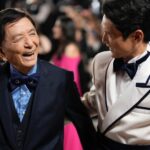 Harry Shum Jr. Instagram - I had the pleasure of hanging with @thejameshong @theacademy who is now my fav grandpa. From his googly eyed tux, to dancing for the crowd, to him whispering in my ear to cradle him and sing him a lullaby during an interview, to having @samuelljackson fanboying over him on how he is going to catch up to his IMDB filmography count, to him eating his self packed sandwich and pre-cut apples during the ceremony, to sipping on a martini (that he went to the bar and ordered himself) and to finally seeing him with an Oscar just made my damn night. He’s a national treasure. 94 and living his best life.