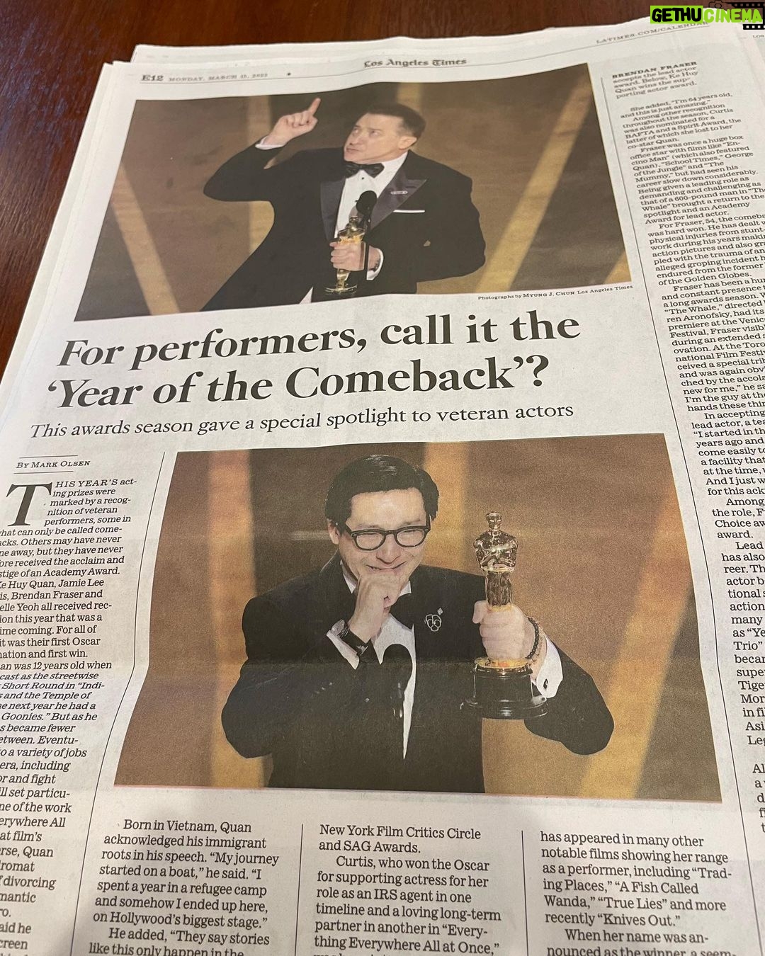 Harry Shum Jr. Instagram - 📰 ❤️ #oscars2023