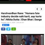 Harshvardhan Rane Instagram - 3 days to go for #DANGE in a theatre very far from you ! इस बार टिकट ?