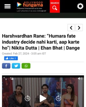 Harshvardhan Rane Instagram - 3 days to go for #DANGE in a theatre very far from you !

इस बार टिकट ?