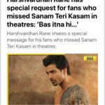 Harshvardhan Rane Instagram – 8 years of #SanamTeriKasam

पार्ट २ नहीं बनी क्योंकि आपने पार्ट १ की टिकट्स नहीं ख़रीदी।

Watch #DANGE in theatre on 1st March, please!