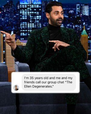 Hasan Minhaj Instagram - i hear you my fellow broskis, ellen degenerates, brohemes, and bad bois LLC. plz add me to your group chat asap ty.