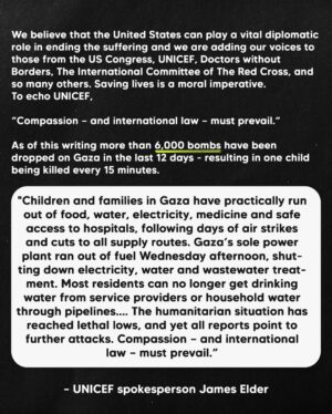 Hasan Minhaj Instagram - Cease-Fire Now @potus. The 🌎 is watching.