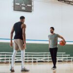 Hasan Minhaj Instagram – What I lack in athleticism, I make for with mind games. Tried beating @giannis_an34 at a game of HORSE. Click the link in bio to check out the full BTS.