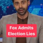 Hasan Minhaj Instagram - Fox knew the election wasn’t stolen, but said it anyway? That’s not shocking, but it is entertaining