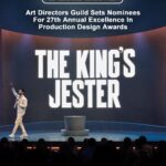 Hasan Minhaj Instagram - Thank you to @adg800 for nominating “The King’s Jester” for Production Design. The brilliant @scottpaskstudio made one of the most gorgeous sets I’ve ever seen. It was absolutely incredible. Stage, screens, and you could even get your iPhone fixed in the back. Thank you Scott!
