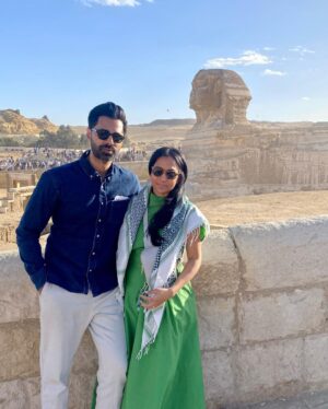 Hasan Minhaj Instagram - Mom n’ Dad went to Cairo. Koshari is delicious.