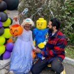 Hasan Minhaj Instagram - Happy Halloween from Lego Man and Founding Father Queen Elsa 🎃