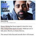 Hasan Minhaj Instagram - March 4th. Let’s get weird @filmindependent.