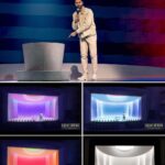 Hasan Minhaj Instagram - Thank you to @adg800 for nominating “The King’s Jester” for Production Design. The brilliant @scottpaskstudio made one of the most gorgeous sets I’ve ever seen. It was absolutely incredible. Stage, screens, and you could even get your iPhone fixed in the back. Thank you Scott!