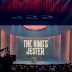 Hasan Minhaj Instagram - Thank you to @adg800 for nominating “The King’s Jester” for Production Design. The brilliant @scottpaskstudio made one of the most gorgeous sets I’ve ever seen. It was absolutely incredible. Stage, screens, and you could even get your iPhone fixed in the back. Thank you Scott!