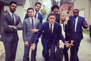 Hasan Minhaj Instagram - 7 amazing years. You did it your way, and you made @thedailyshow your own. We had some amazing times @trevornoah, and we can’t wait to see what you do next. Thank you for not firing me when I needed health insurance the most!
