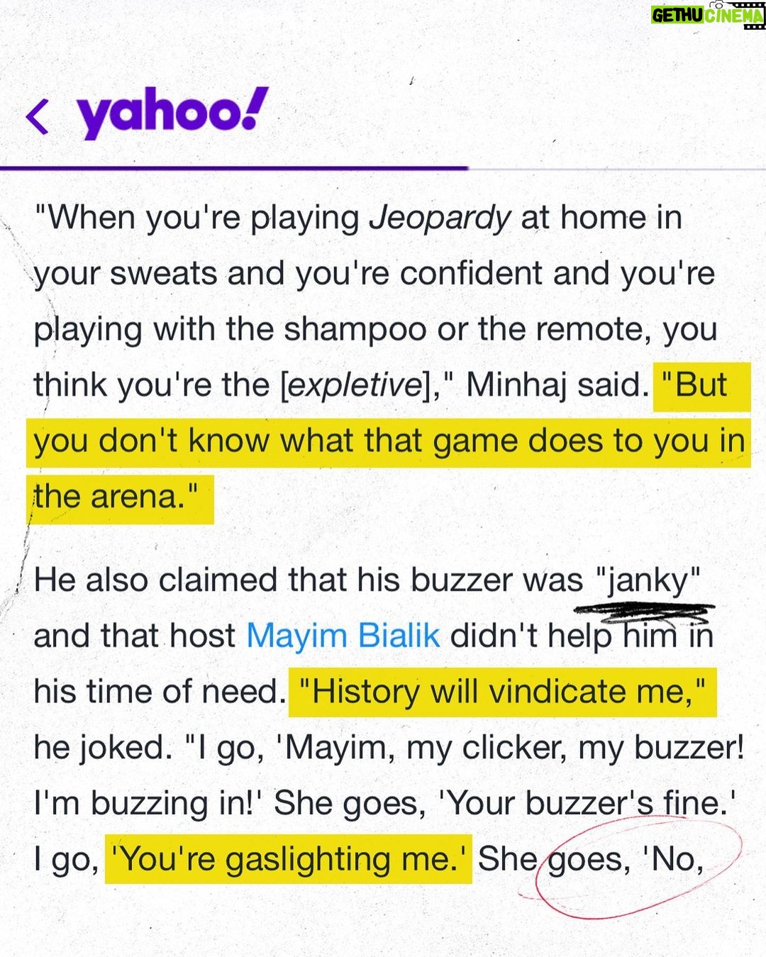 Hasan Minhaj Instagram - thank you to the media for sharing my story. history will vindicate me. investigate #buzzergate.