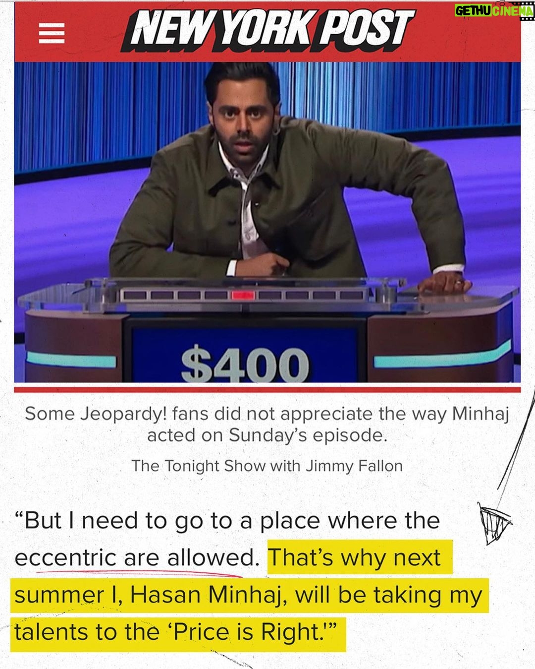 Hasan Minhaj Instagram - thank you to the media for sharing my story. history will vindicate me. investigate #buzzergate.