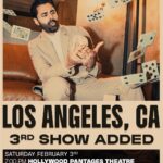 Hasan Minhaj Instagram - LOS ANGELES SPECIAL SURPRISE. We added a THIRD SHOW this upcoming Saturday Feb 3rd. We’re also doing a little surprise merch drop with a LA streetwear company you love. Limited quantities. Available ONLY at the LA shows. See you at the Pantages ❤️ Pantages Theater, Hollywood