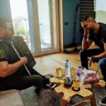 Hassan El Shafei Instagram - قبل التسجيل مع الموسيقي البارع وائل النجار.