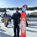 Hayden Summerall Instagram - Breckenridge 2022 🏂 Happy holidays as well❤️❤️ Breckenridge, Colorado