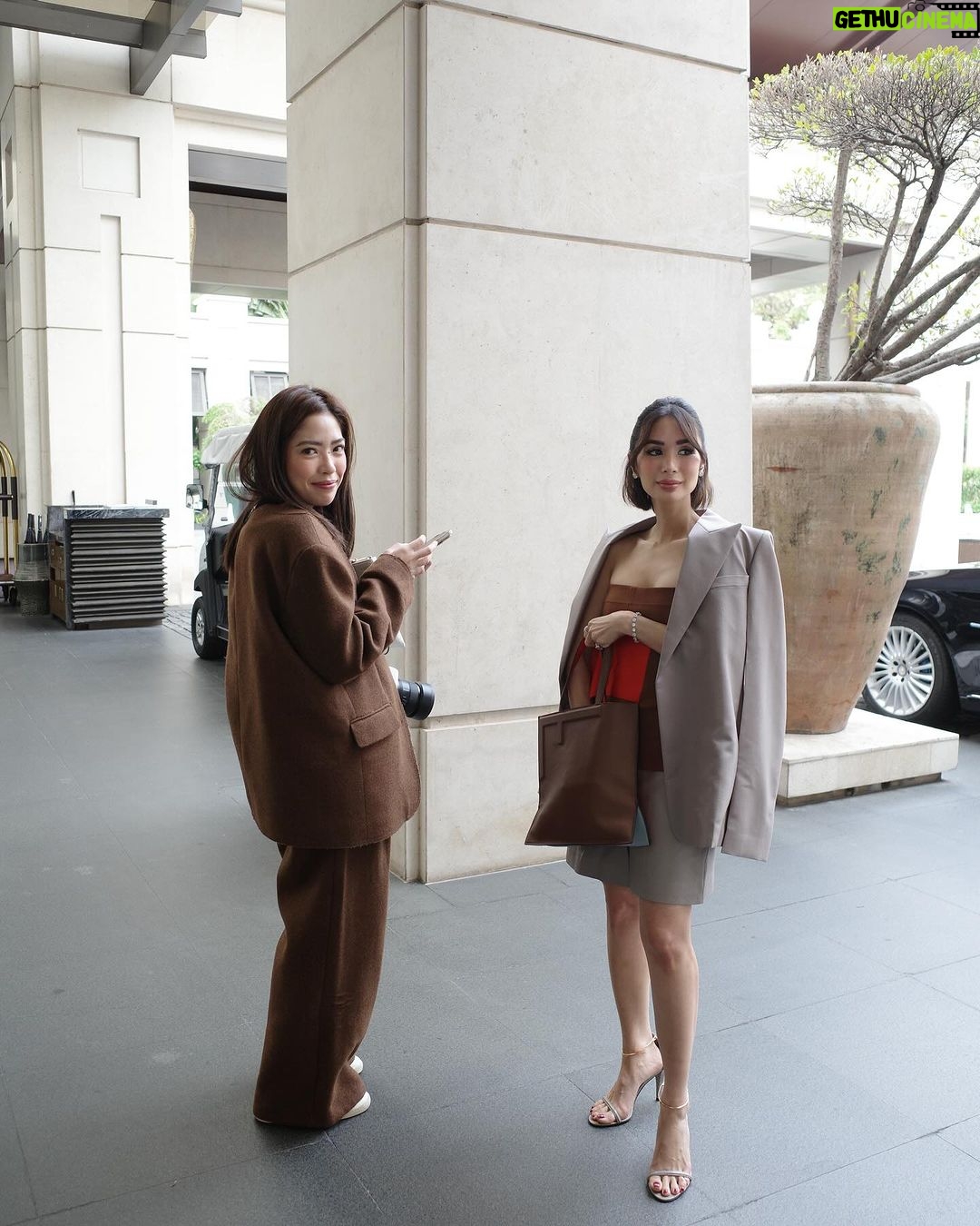 Heart Evangelista Instagram - Work day is still our play day with @fendi 🖤🖤🖤 #fendiss24 #fendi 📸 @tiiinv Bangkok, Thailand