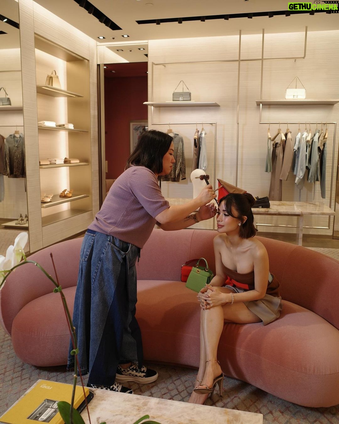 Heart Evangelista Instagram - Work day is still our play day with @fendi 🖤🖤🖤 #fendiss24 #fendi 📸 @tiiinv Bangkok, Thailand