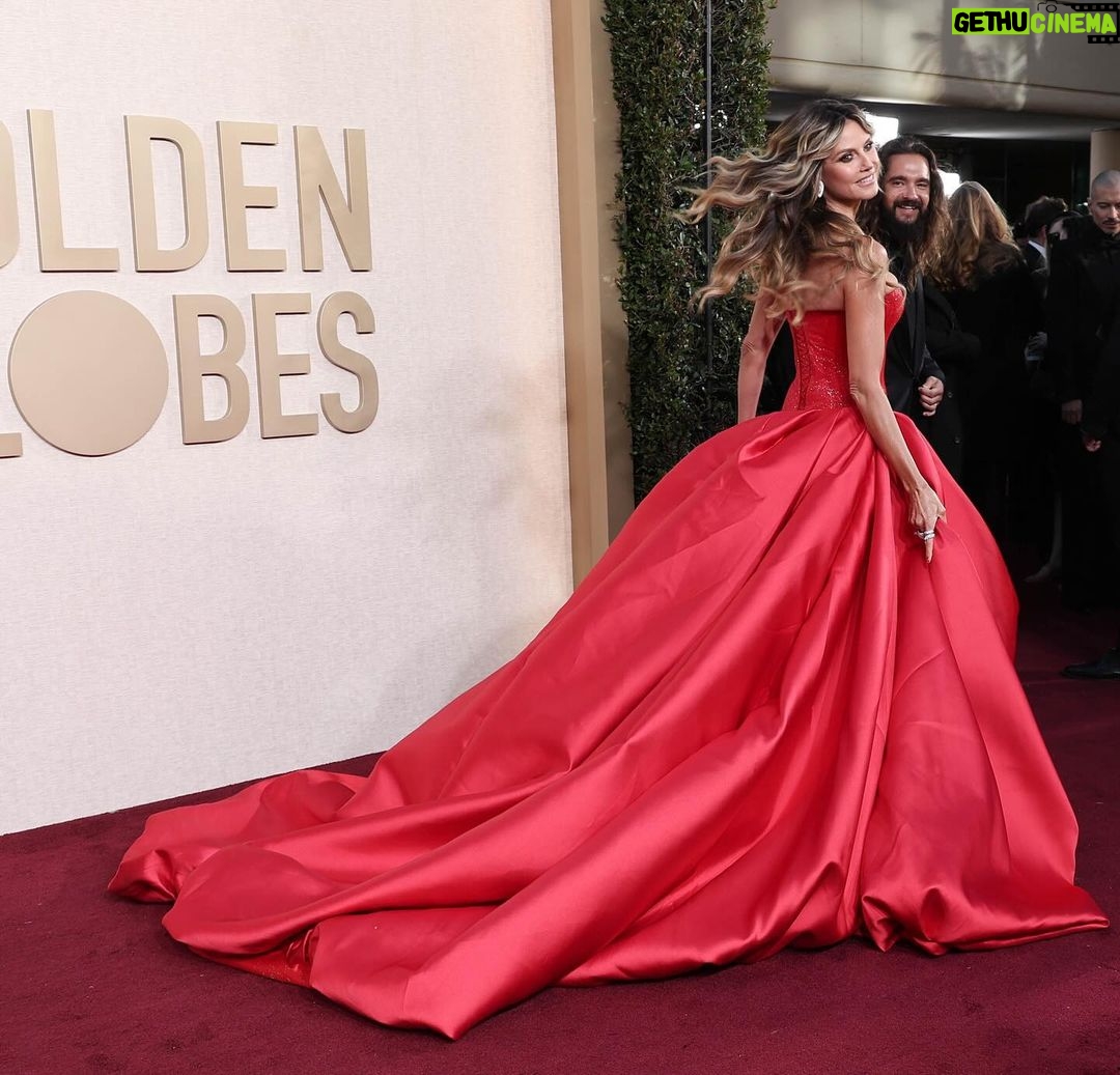 Heidi Klum Instagram - GOLDEN GLOBES ❤️ 2024 😍 @sophiecouture 😍 @robzangardi 😍 @marielhaenn 😍 @lorraineschwartz 😍 @louboutinworld 😍 @jennifer_yepez 😍 @lindahaymakeup