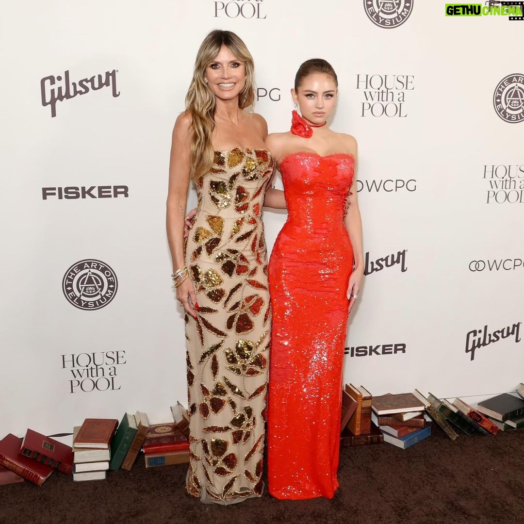Heidi Klum Instagram - Last night with @leniklum and @theartofelysium ❤️❤️