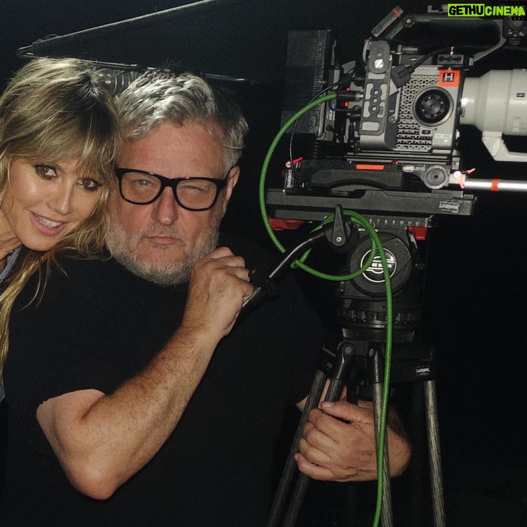 Heidi Klum Instagram - I am trying hard with my posing âĶ. but you clearly win this one ðĨðŽðĪŠðð @rankinarchive GNTM