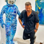 Henri Castelli Instagram - To the moon 🚀 #artbaselmiami #miamiflorida Miami Beach, Florida