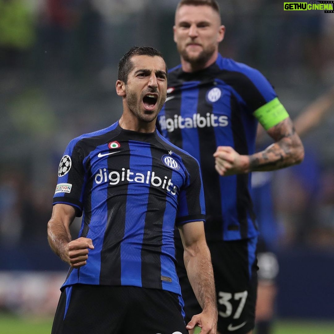 Henrikh Mkhitaryan Instagram - BALL IN 😉⚽️💥 #forzainter #ucl #championsleague