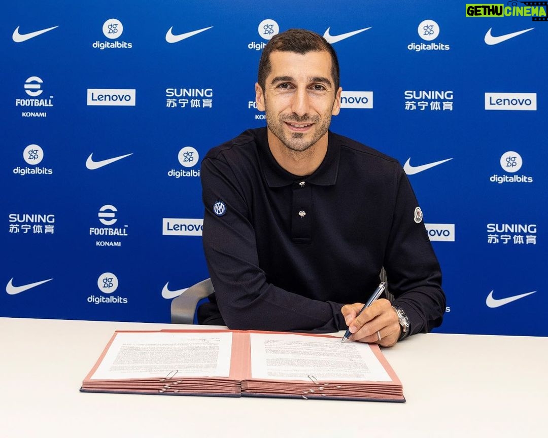 Henrikh Mkhitaryan Instagram - Very happy to join such a great club! Will do my best and give my all to help the team achieve our goals ⚫🔵 @Inter #ForzaInter #Inter #IMInter #Football #WelcomeMkhitaryan