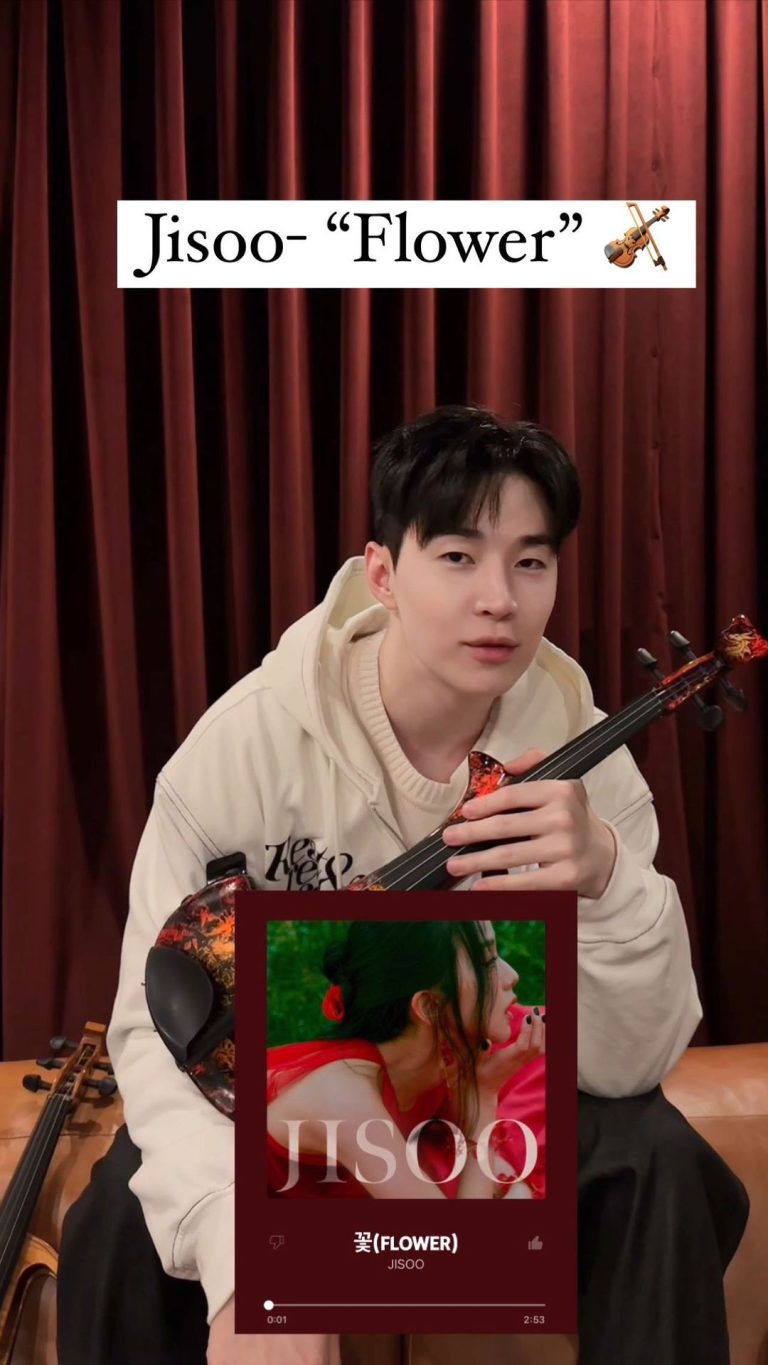 Henry Lau Instagram - What if Jisoo’s “Flower” had a violin solo part? 🎻🌺