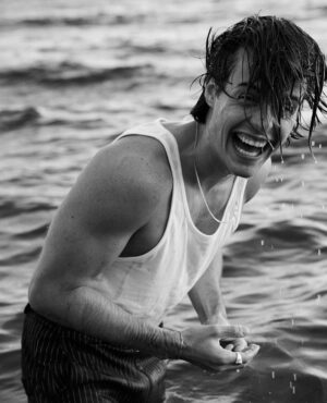 Herman Tømmeraas Instagram - Our plan was to shoot the sunset (we did that too) but when we started shooting, that focus kinda faded away. We began to play around on the beach, improvising and having fun. These are three out of the 5000 we shot that evening❤️ by @hakonjorgensen with @oskarbrandbyge on assist!