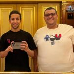 Hesham Gamal Instagram - كسرنا ال ١٥ سنه ماشاء الله من اول مره قابلتك 🤩 عملنا فيهم أكتر من ١٥٠ اغنيه واعلان وموسيقى تصويريه 😍 وانت فعلا أكتر بني آدم محترم ومتربي وشاطر وموهوب انا شفته في ال ١٥ سنه دول ❤️ كل سنه وانت طيب يا مادي 😘