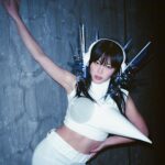 Hina Yoshihara Instagram - 👽👽👽 photographer @kee.yamada stylist @luvamnm head piece artist @hiiii_1025 tops, pants @koki_iwanaka Tokyo, Japan