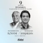 Homayoun Shajarian Instagram - . عزیزان کنسرت ترکیه در تاریخ ۹ نوامبر برگزار می شود. ارائه ی بلیط از طریق سایت زیر انجام خواهد شد https://www.biletix.com/etkinlik/3EP11/TURKIYE/tr