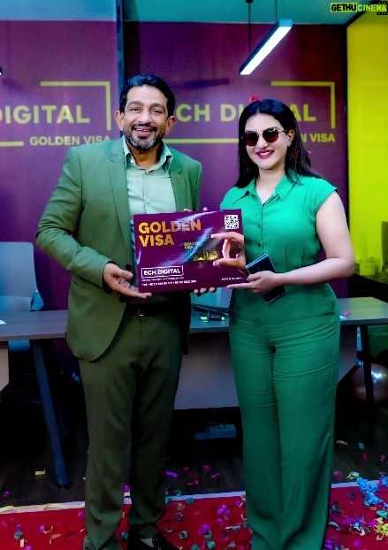 Honey Rose Instagram - This is a very special moment in my life, unlike any other! Just saying "Thank you" doesn't quite capture the depth of my gratitude for the UAE Government and Mr. Ikbal Marconi from ECH Digital. They've given me something extraordinary: the Digital Golden Visa. This isn't just any visa; it's the very first of its kind, making it an exceptional honor. This moment has certainly carved a significant place in my life's journey. I'm deeply moved by the UAE's pioneering steps in digitalization, and I express my heartfelt gratitude for this unique privilege. I'm truly blown away by this incredible gesture and the warm hospitality of UAE. Thank you all once again! @ech_digital_ @iqbal_marconi