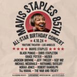 Hozier Instagram - Absolutely honoured to be joining this incredible lineup as we celebrate the true hero and legend that is Mavis Staples on her 85th birthday. Cannot wait! Pre-sale tickets are available now, use code MAVIS85 to purchase tickets before they go. #Mavis85 (pre-sale link in story).