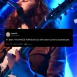 Hozier Instagram – It’s been a long time 🇳🇿 🇦🇺