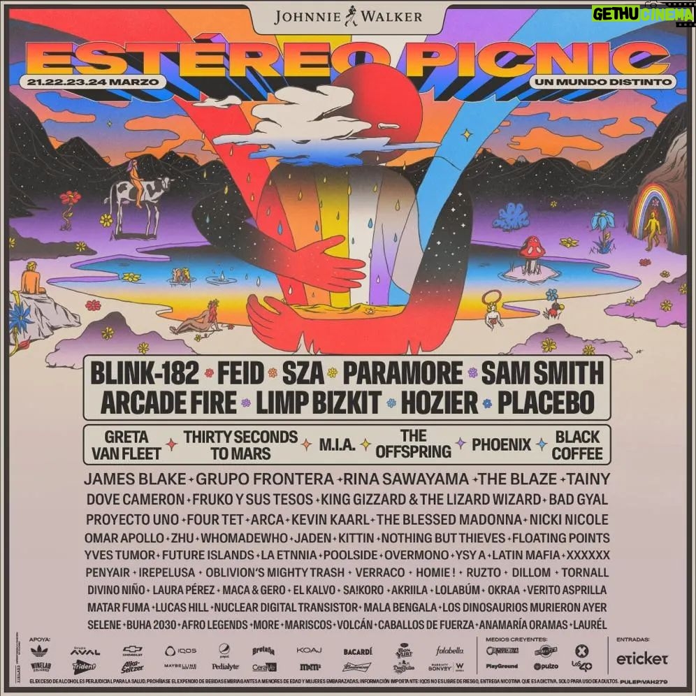 Hozier Instagram - Colombia! Can’t wait to be with you for the very first time and play this music to you at @festereopicnic, see you in March.