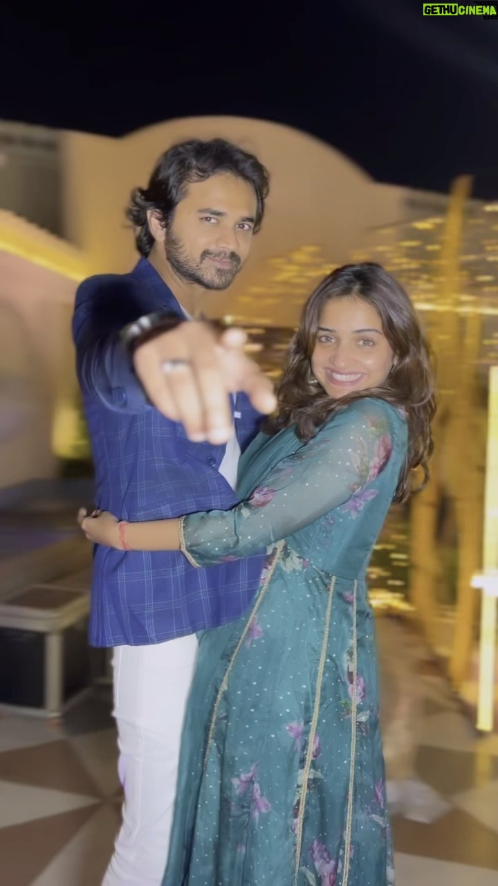 Hruta Durgule - 196.2K Likes - Here's how you give a virtual meaning to 'my world revolves around you' ❤️
#mine #weddingdiairies #hrutaprateek #goodvibesonly #grateful
P.S - Thank you for making us do this @shalinbhanot ❤️