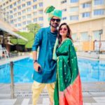 Hruta Durgule Instagram – The celebrations have just begun 🎊 🎉 😇 ❤️ 
#shaadi #season #traditional #love #team #couple Indore, India