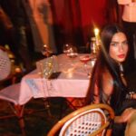 Huda ElMufti Instagram - At Paris Fashion Week Celebrating the 75th anniversary of Serpenti with my @bulgari ❤️🫶🏽❤️ Styled by @cedrichaddad Dress @zuhairmuradofficial Jewlery @bulgari 🤍