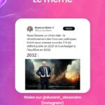 Hugo Travers Instagram – 🚨 En 1 minute, votre résumé de l’actualité du jour 🚨
.
📧 Pour suivre la newsletter : https://hugodecry.pt/newsletter
.
🍿 Pour suivre l’actu culture : @hugodecrypte.pop
.
🏋️ Pour suivre l’actu sport : @hugodecrypte.sport
.
SHOUTOUT à @athyna.e et @hectorbassis pour leur participation au débat !
.
Tous les jours, on met en avant deux participants du débat. Pour participer : like + débat En commentaire.
.

Pensez-vous que les émissions diffusées sur Twitch dépasseront bientôt les émissions de télévision ? 🧐
.
Commentez oui/non/sans opinion suivie de vos éventuels arguments, résultats dans l’édition de demain !
.

Couverture : ©Michou 
Actu 1 : France Bleu, Le Monde, Ouest-France
Actu 2 : Libération, Courrier International, Le HuffPost
Actu 3 : 20 Minutes, BFM, La Dépêche 
Actu 4 : SudInfo, French TwitchOffice
Actu 5 : France 24, Le Monde, Le Point
