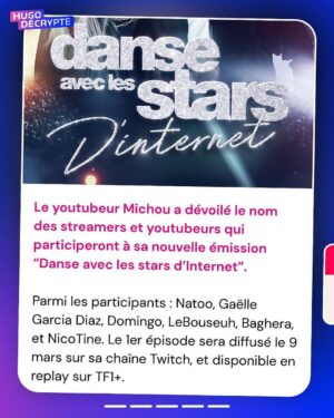 Hugo Travers Instagram - 🚨 En 1 minute, votre résumé de l’actualité du jour 🚨
.
📧 Pour suivre la newsletter : https://hugodecry.pt/newsletter
.
🍿 Pour suivre l’actu culture : @hugodecrypte.pop
.
🏋️ Pour suivre l’actu sport : @hugodecrypte.sport
.
SHOUTOUT à @aisha_valentine et @agathestyle pour leur participation au débat !
.
Tous les jours, on met en avant deux participants du débat. Pour participer : like + débat En commentaire.
.

Les emojis famille d’Apple sont-il assez représentatifs ?🧐
.
Commentez oui/non/sans opinion suivie de vos éventuels arguments, résultats dans l’édition de demain !
.

Couverture : ©Abaca
Actu 1 : BFMTV
Actu 2 : ©Paris Olympics | Le Parisien, BFMTV
Actu 3 : ©Abaca | 20 Minutes, Libération
Actu 4 :  Numerama
Actu 5 : ©Michoucroute_ I Le Figaro, Le Parisien